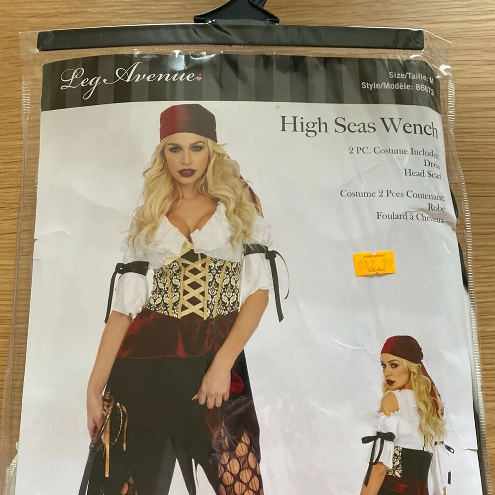Leg Avenue High Seas Wench Pirate Costume - Picture 4 of 8